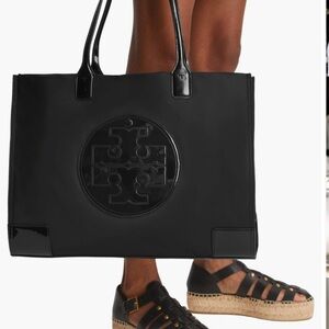 BNWT* TORY BURCH TOTE BAG nylon Ella Patent Tote bag